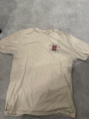 Theo Von - This past Weekend - Cream Short-Sleeve Graphic Tee with Red